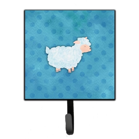 Carolines Treasures Polkadot Sheep Lamb Watercolor Leash or Key Holder BB7390SH4